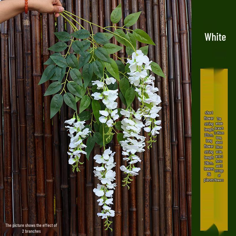 Wisteria Artificial Vine Hanging Flower Decoration for Ceilings and Pipe Covers