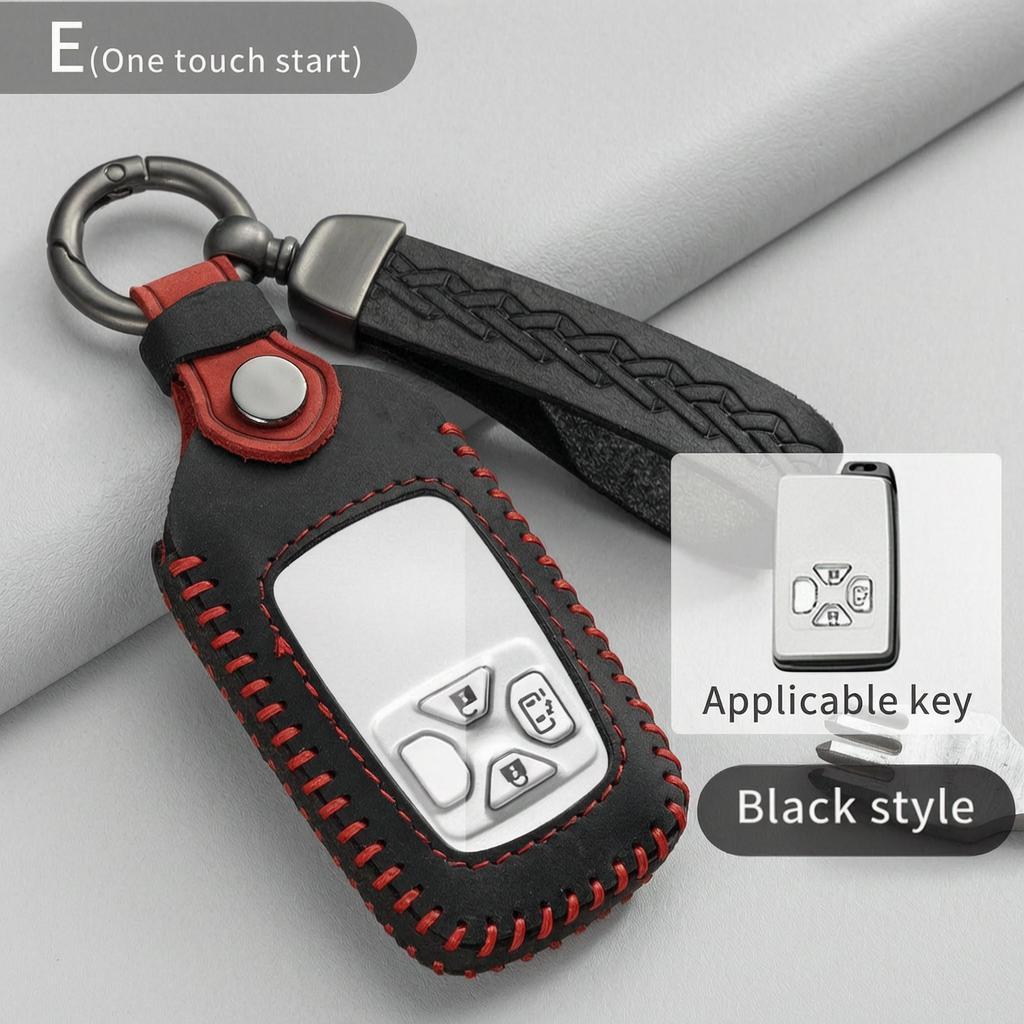 Leather Smart Key Cover For Toyota Crown S200 Camry Xv40 Alphard H20 Highlander Xu40 Prado J150 Land Cruiser J200 Rav4 Xa30