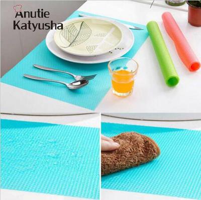4Pcs/Set Waterproof Fridge Mats Drawer Shelf Cabinet Pad Wardrobe Anti-slip Anti-Bacteria Cushion