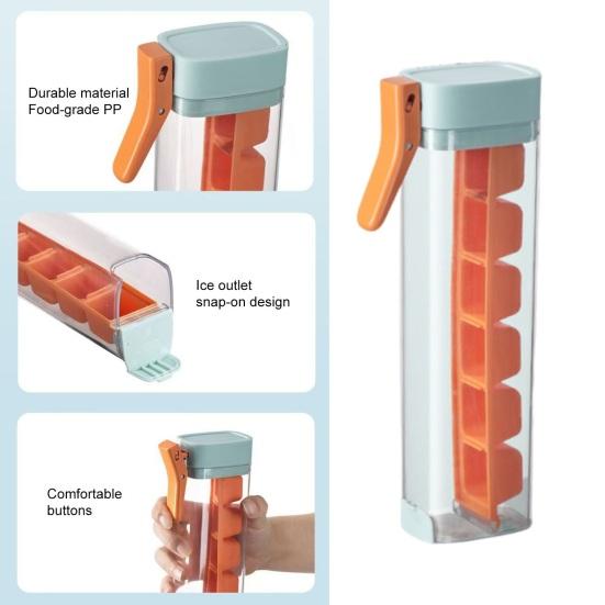 Yousheng Ice Cube Mold Contactless Press Tray Whiskey Cocktail Iced Coffee Easy Hygienic Ice Handling Splash-Free Filling Portable Design Ice