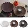 Poppy Resin Mirror Lotus Tray Mold for DIY Incense and Gypsum Storage