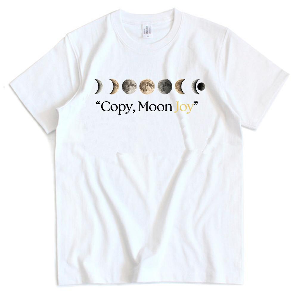 

Unisex Streetwear Copy Moon Joy T-shirt Graphic Printing Clothing Short Sleeve Cotton Tshirts Casual Summer Tees XS