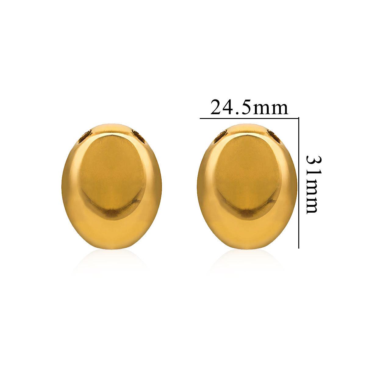 

Модное ожерелье с овальной подвеской из нержавеющей стали - универсальная простая цепочка для свитера своими руками для женщин