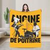 Koc Angina de Poitrine Tour Flanelowy Super Ciepły Koc na Kanapę Sofa Pościel do Sypialni