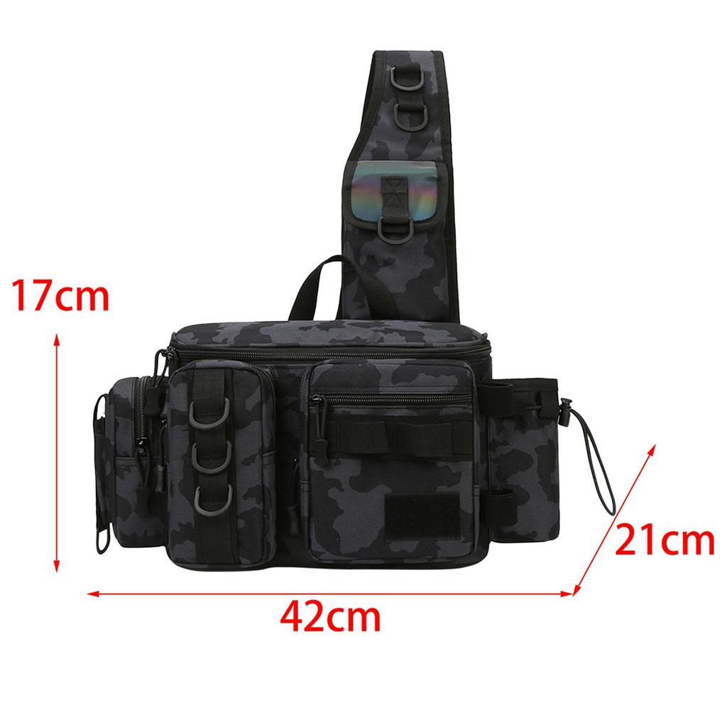 Fishing Tackle Bag Rod Holder Multifunctional Fishing Bag for Men Women