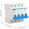 DZ47‑63 4P Circuit Breaker 32A 400V RCCB Current Circuit Breaker  Residential Use