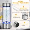 2025 Upgrade Hydrogen Water Bottle, Hydrogen Water Generator with Advanced SPE PEM Technology, 420ml(14OZ) Hydro Water Machine, Portable Water