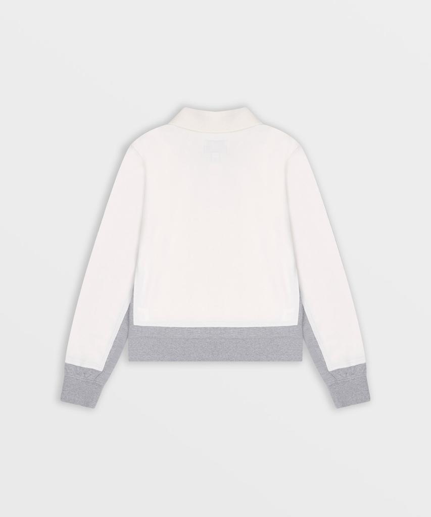 SAFARISPOT 1/2 Rover Low Pique Long Sleeve (Cream/Grey)