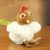 Cute and Tired All-night Chicken Keychain Doll