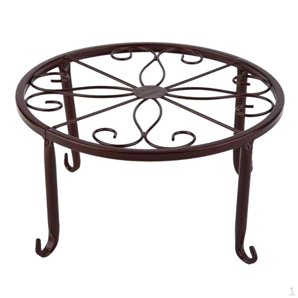 Vintage Iron Metal Rack Indoor Garden Flower Pot Plant Display Stand Holder бронзовый