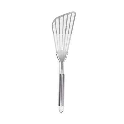 Fischspatel mit Schlitzen, dick, poliert, Fischwender, Flipper für Küche, Camping, Restaurant, Spatel