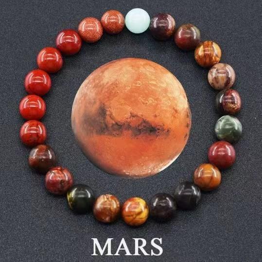 Planet Bracelet Eight Planets Natural Stone Bracelet Space Bracelet Men's and Women's Gift Bracelet