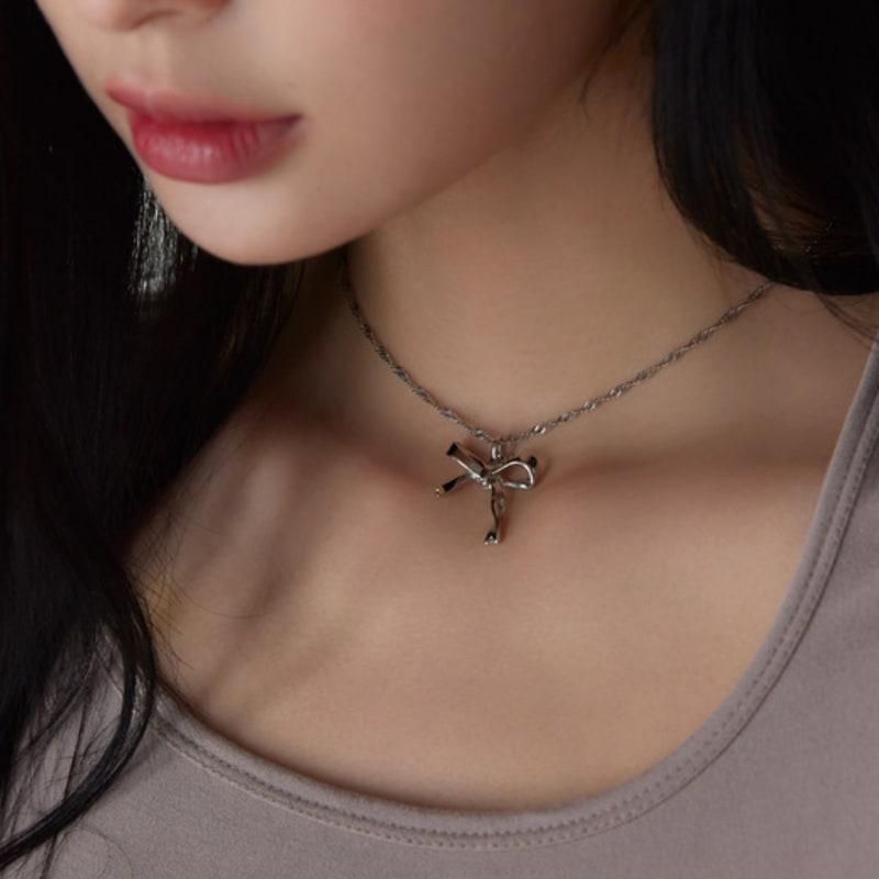 FWWL 3WAY Ribbon Drop Necklace