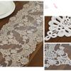 Drapeau de table à manger en dentelle européenne Drapeaux de table basse à coins pointus rectangulaires multiples Housse de meuble TV Drapeau de table d'art en tissu à la mode