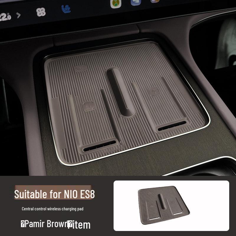 Nio ES8 Wireless Charging Silicone Pad for Center Console Cup Holder - Fits 26 Models, Protects & Enhances Car Interior
