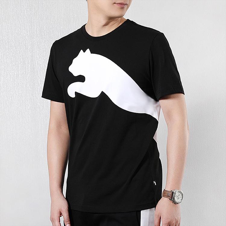 PUMA T Shirts Men's Crew Neck Moderate Straight Fit 844614-01