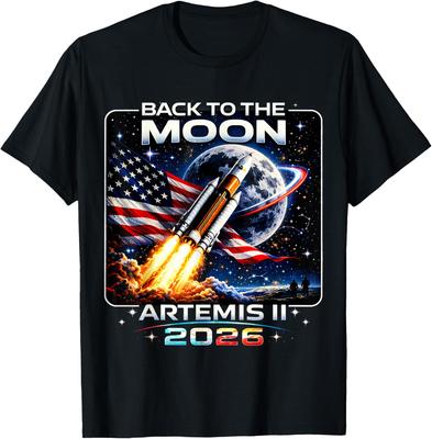 Artemis Launch Back To The Moon Unisexs TShirt Unisex ONeck Pure Cotton Short Sleeve Top Yk Fashion Women Streetwear