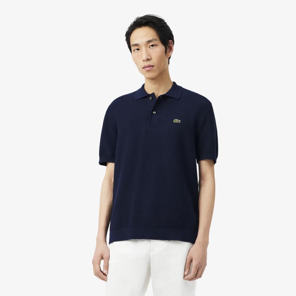 [lacoste] Мужской короткий джемпер-поло с принтом «Рысь» AH1043-56G166 3