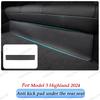 Car Seatback Protector for Tesla Model Y Model 3 Seat Back Protective Child Anti-Kick Mats Black Leather Interior Accessories