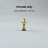 Retro Miniature Desk Lamp Ornament for Dollhouse Scenes
