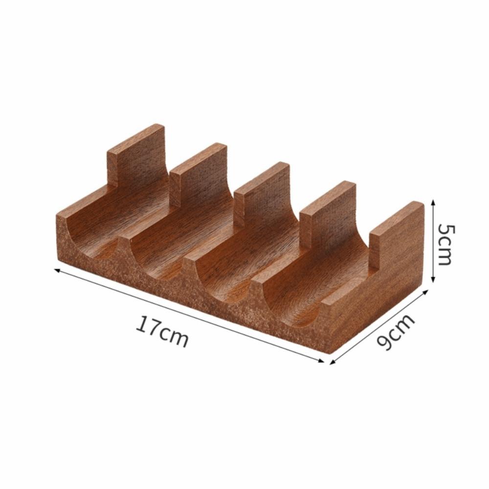 Thickened Sushi RackU-shaped Sushi Rack Sapele Wood Sushi Boat Creative Urchin Holder  Home