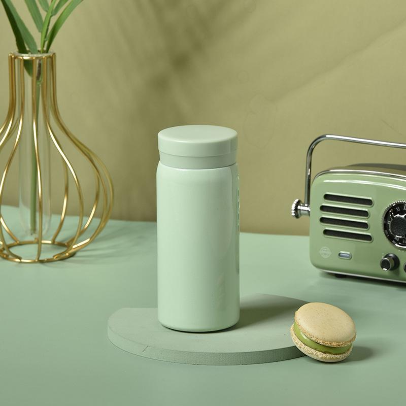 Stainless Steel Thermos Cup, Portable Mini Carry-On Water Cup Girl Pocket Cup