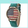 Vintage Graffiti States Canvas Watch With Quartz Movement For Unisex Wear