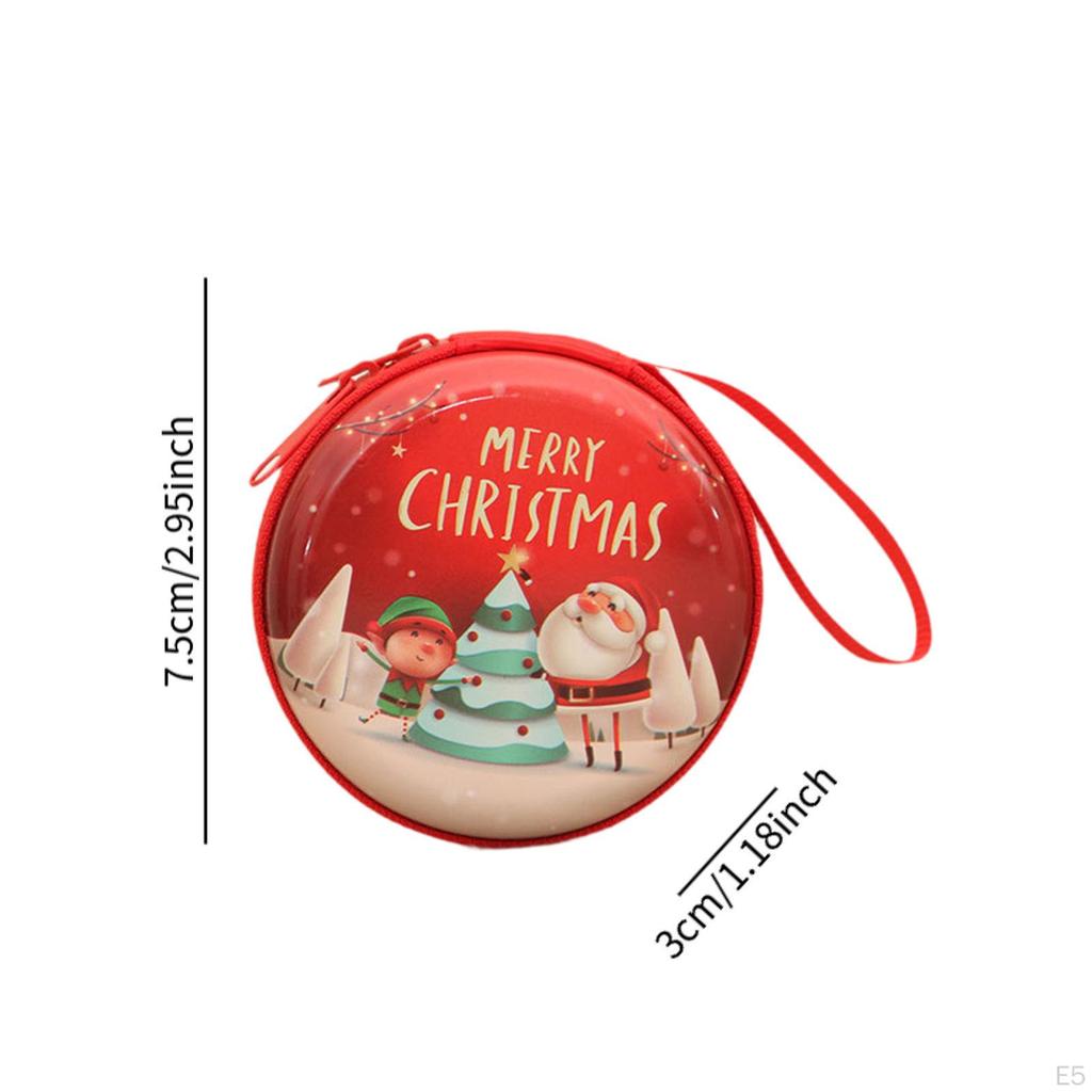Christmas Purse ,Mini Wallet Cartoon ,Fashionable Compact Change Pouch Small Jewelry Trinkets