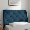 Headboard Cushion Blue 80 Cm Velvet
