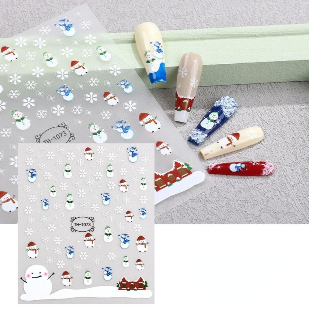 Adhesive Nail Salon Manicuring Nail Decals Christmas Nail Sticker Nail Art Sticker Nail Decoration