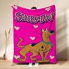 Scoobydoo Mystery Machine Anime Cartoon Flannel Blanket Comfortable Skinfriendly Throw Blanket For Bedroom Bed Sofa Home Decor Christmas Gift