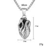 Creative Hipster Personality Heart Necklace, Street Men'S And Women'S Human Organs Titanium Steel Pendant Chain Dancing With Jewelry