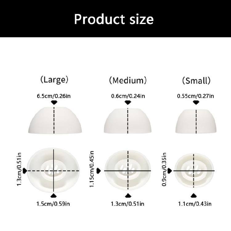 Noise Cancelling Earbud Tip Covers Comfortable Enhances Sound Frequency Experience Daily Use For Air 4 Noise Isolating