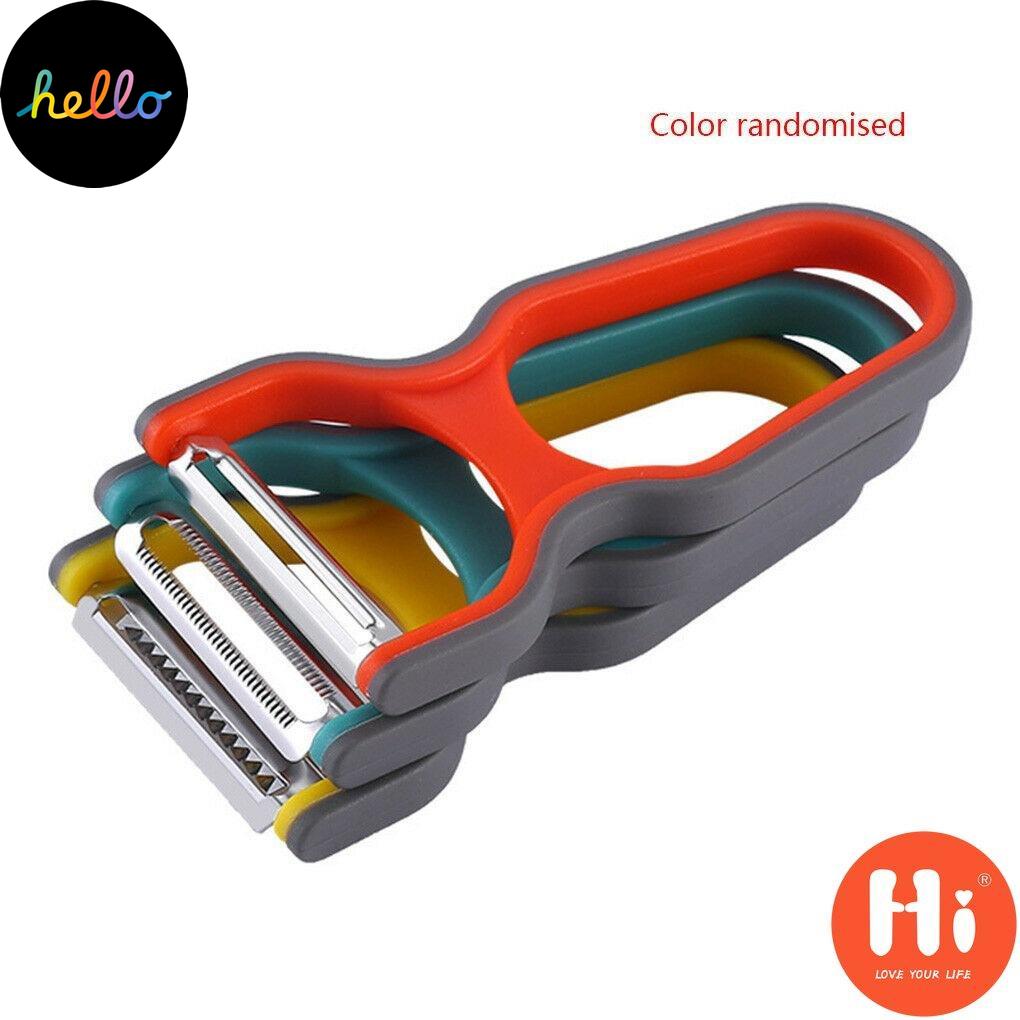 PDTO 3pcs Home Kitchen Peeler Set Vegetable Fruit Potato Non-slip Peeling Tool