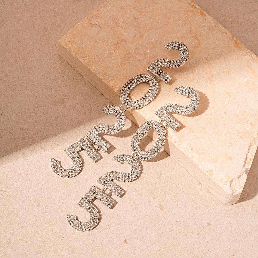 

Elegant 2025 Zircon-Inlaid Sterling Silver Drop Earrings for Women – Light Luxury & Creative Style