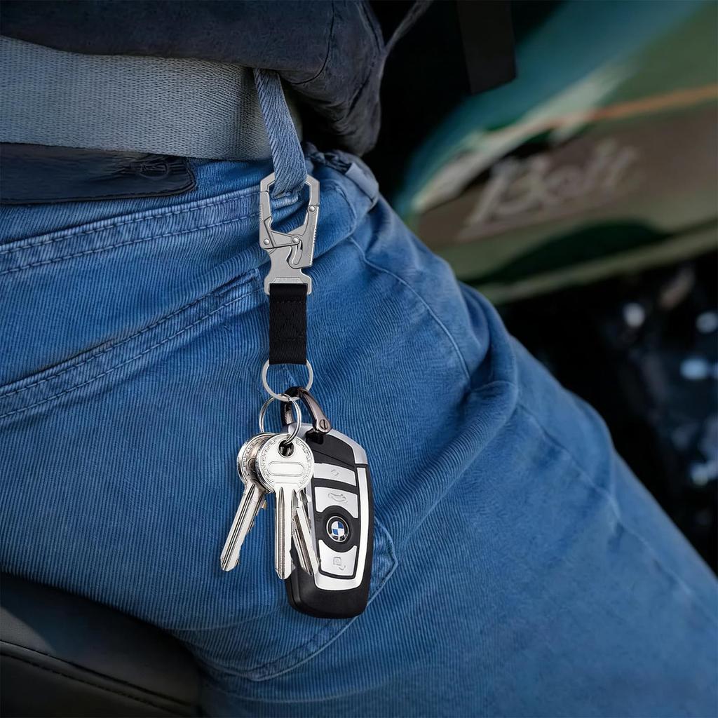 Ahiller Carabiner Double Lock Design 11cm Zinc Alloy Key Chain