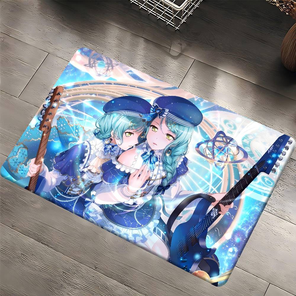 S-sayo Hikawa Floor Mat Retro Multiple Choice Living Room Kitchen Rug Non-Slip Modern Home Decor
