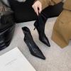 New Style Popular Women High Heels Ankle Boots Sexy Pointed Toe Shoes Winter Fashion Luxury Boots Women Shoes Pumps Casual Boots
