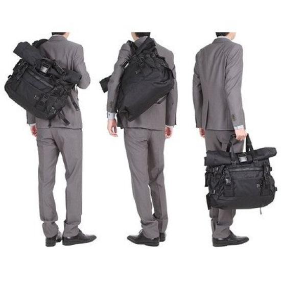 [Assob] CORDURA DOBBY 305D 2WAY BAG Shoulder Tote 061415 BLACK10