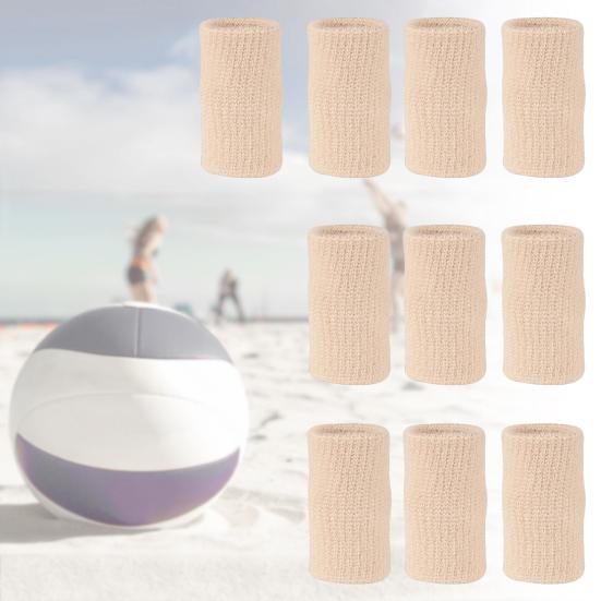 10Pcs Finger Guard High Elasticity Protective Sports Comfortable Thumb Protector for Basketball Volleyball