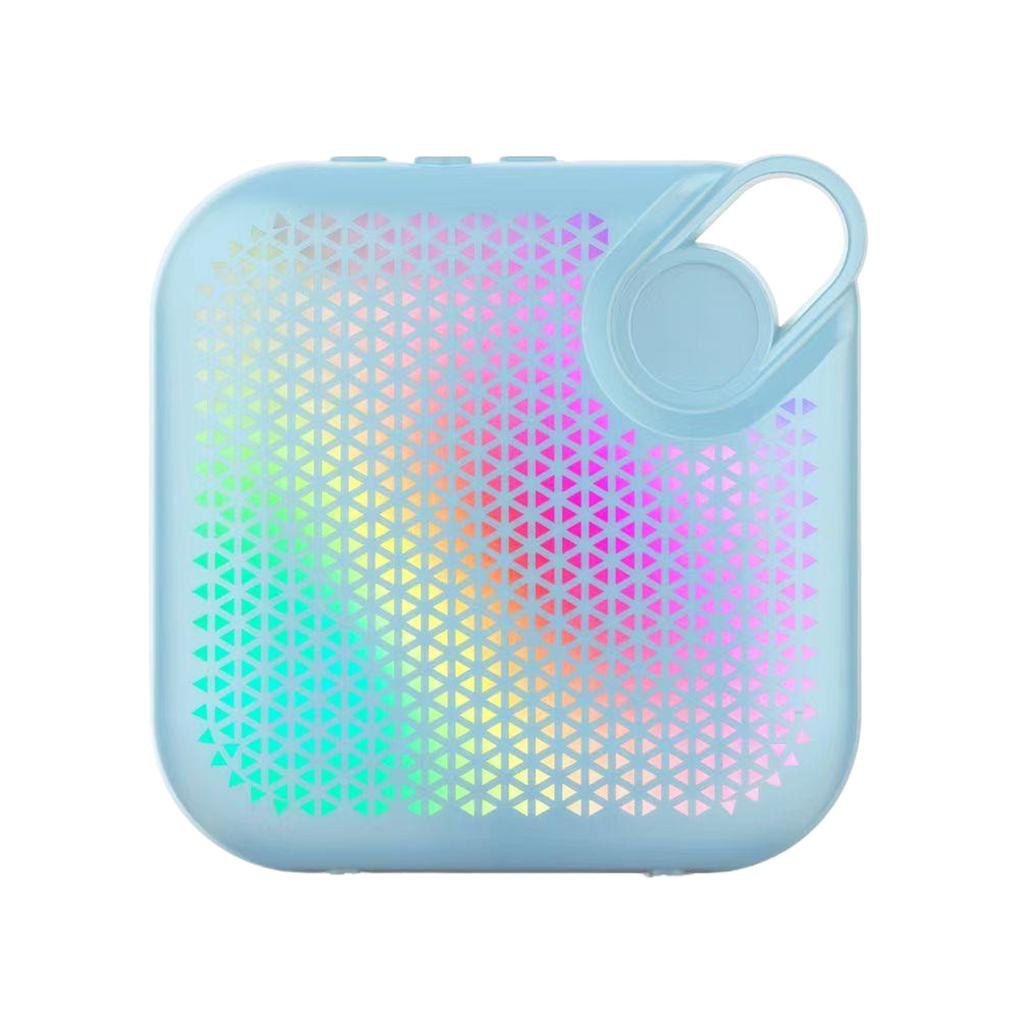 Mini Bluetooth 5.3 Mini Speaker Colorful Atmosphere Light Portable Outdoor Bass Cannon Creative Mini Speaker Explosive