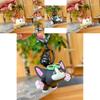 Adorable Jinnew Cartoon Devon Rex Cat Sunglasses Keychain Cute Gift Accessory For Cat Lovers