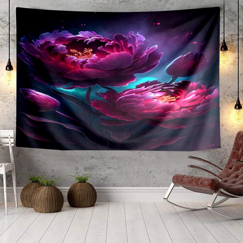 Floral Elegance In Bloom Tapestry Room Decoration Wall Hanging for Living Room Bedroom, dormitory, Birthday and Christmas gifts