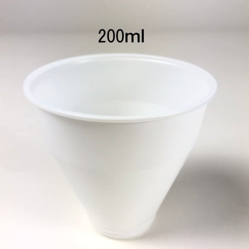 Disposable Plastic Cups, 50-Pack, Insert Type, for Retail Use