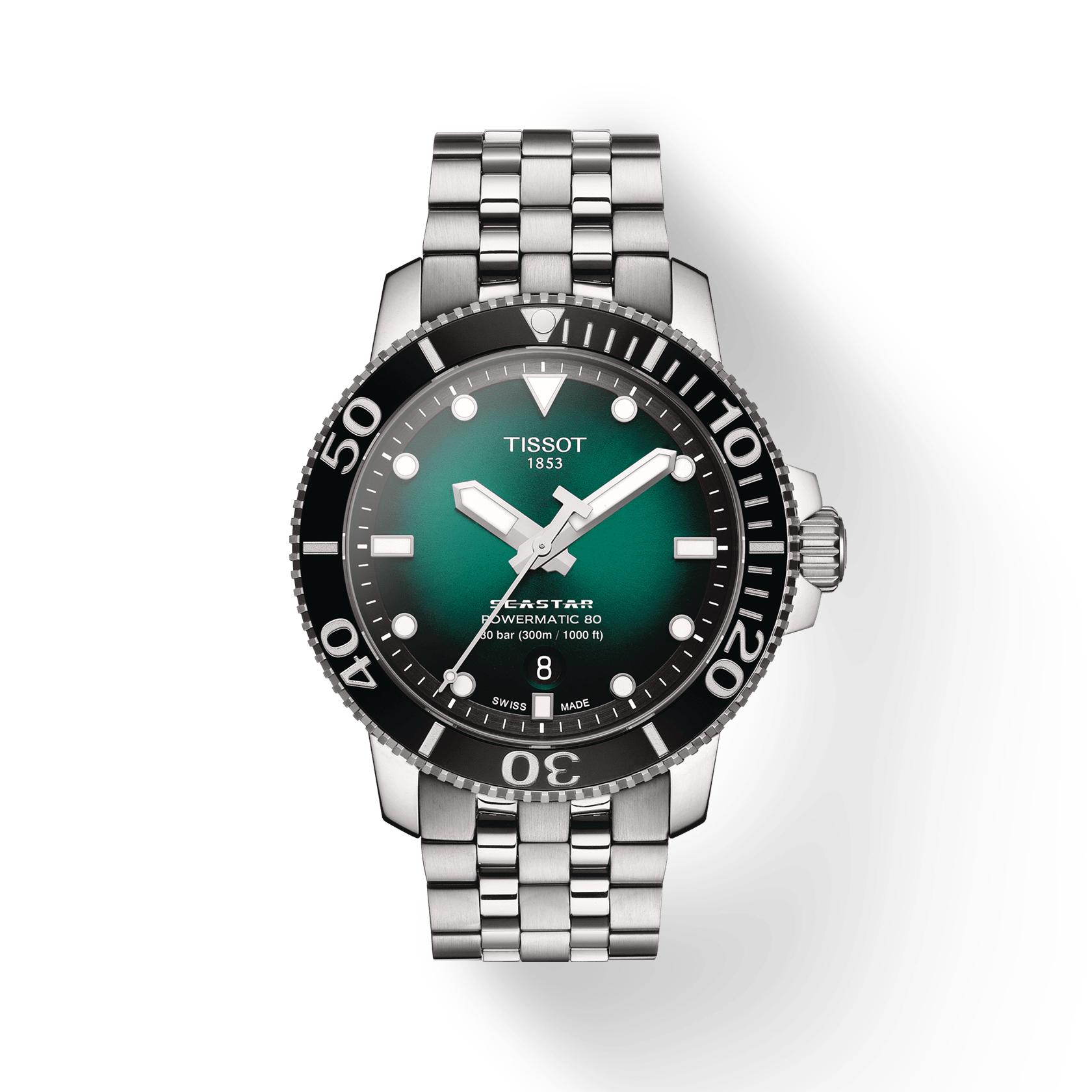 

Tissot Stainless Steel Green Dial Men s Fashion Watch T120.407.11.091.01 зелений