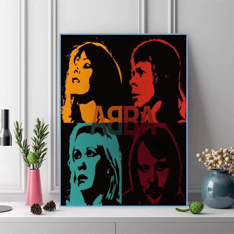 Retro 70S Pop Band 100% Round Full Drill 5D DIY Diamond Painting Embroidery Cross Stitch Rhinestone Decor