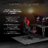 Bauhutte Desk and Chair Carpet Width 160cm X Depth Thickness Mat, Type, 130cm, BCM-160C-BK, Black, 1.1cm