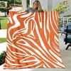 3D Colorful Zebra Pattern Blanket,Flannel Blanket Throw Blanket,Child Warm Blanket for Home Living Room Bedroom Beds Sofa Picnic