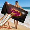 Brisbane Power Print Beach Towel, Large Soft Quick Dry Towel for Beach Camping Swimming