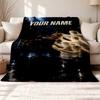 Hajime no Ippo Customizable name outdoor blanket soft cozy and warm Multi-purpose office blanket outdoor camping and travel blanket all